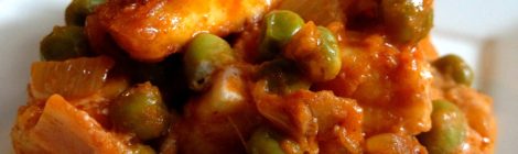Indian Cooking 301 -- Recipe #3: Paneer with sweet green peas and whole spices