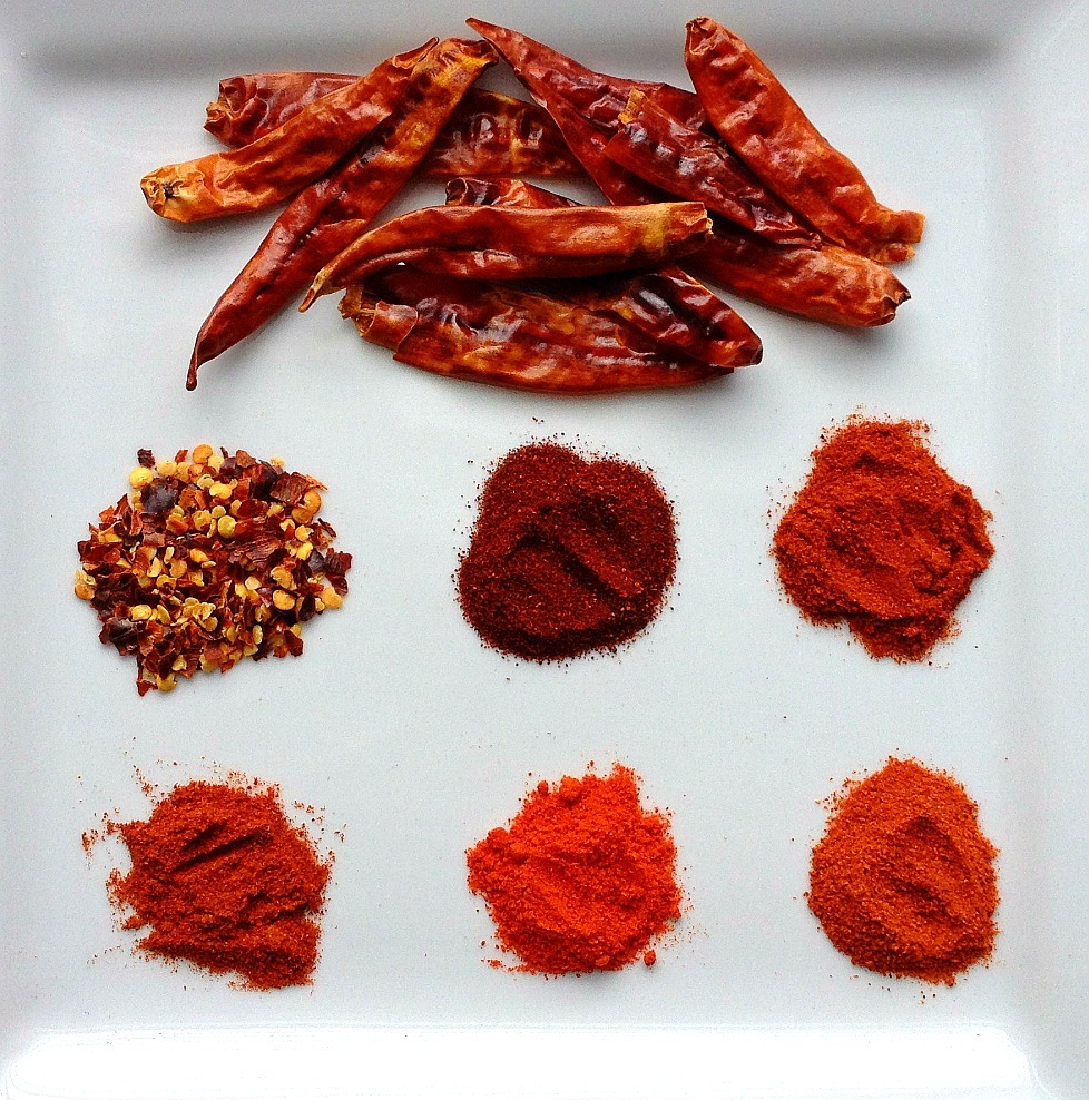 Variety of Red Chilli Peppers