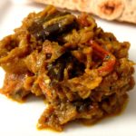 Baingan burtha (eggplant curry)