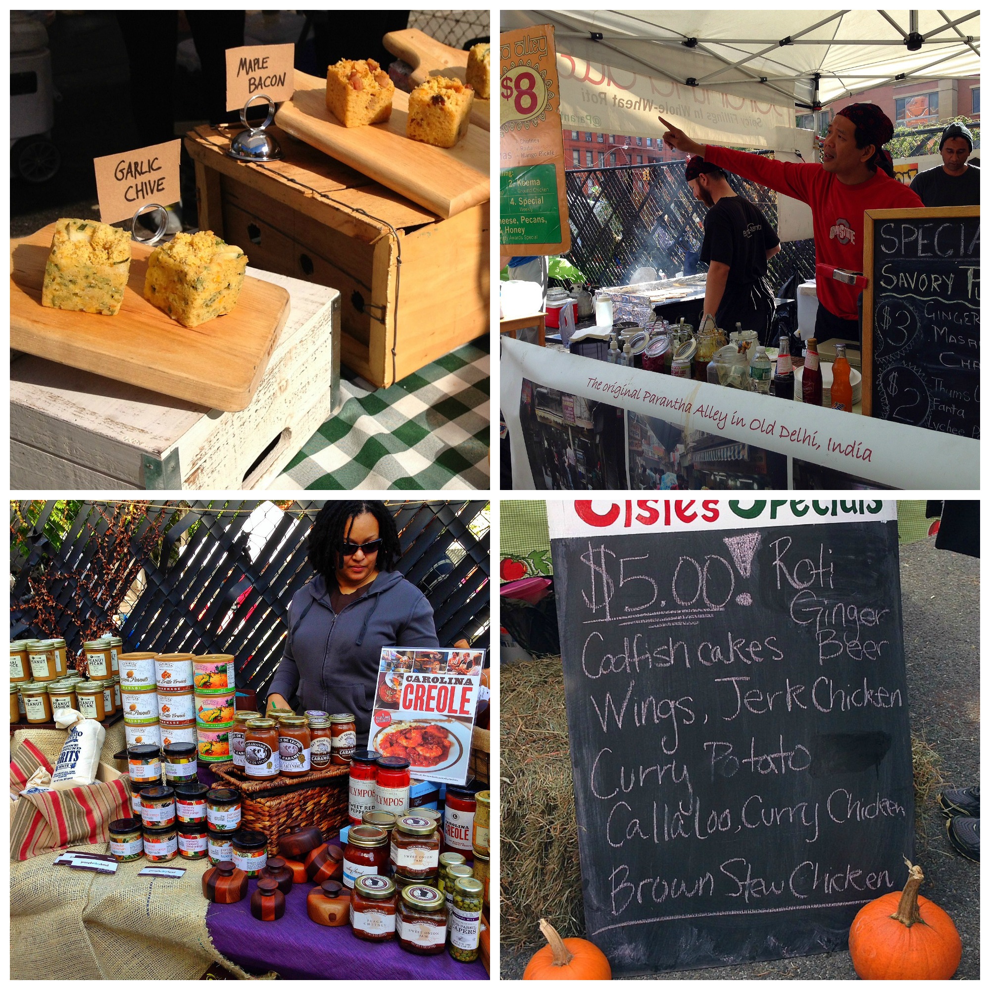 Vendors selling handmade food and innovative gourmet products at Harlem Food Festival 2013