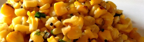 Indian-style grilled corn & coconut salad