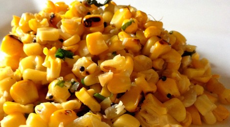 Indian-style grilled corn & coconut salad