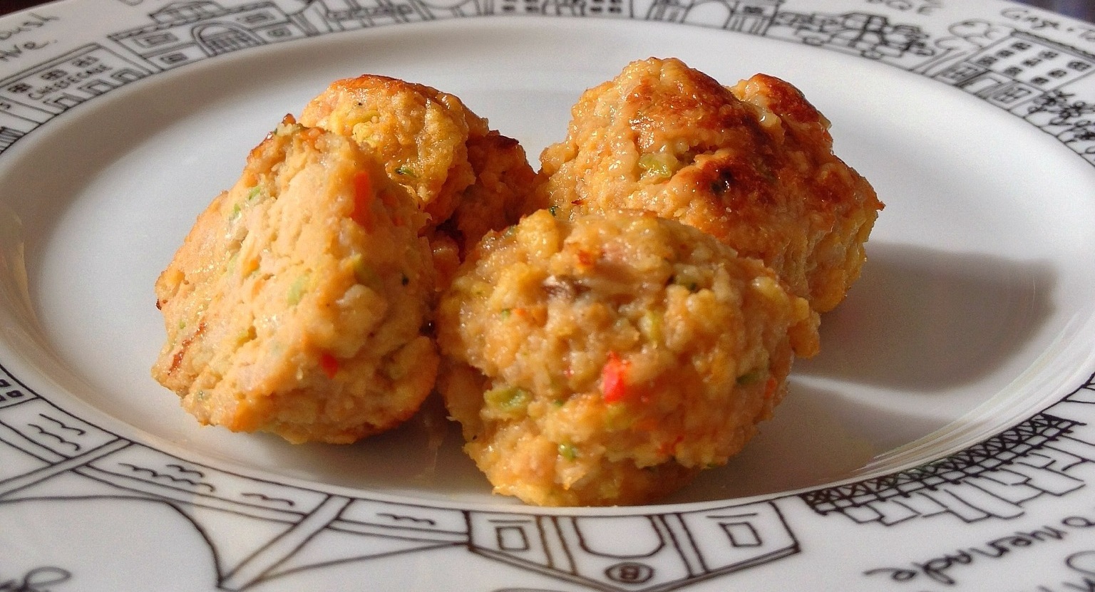 Turmeric-spiced Vegetable and Chicken Meatballs for Babies