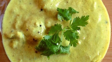 South Indian Green Yogurt Curry (Majjige Huli)