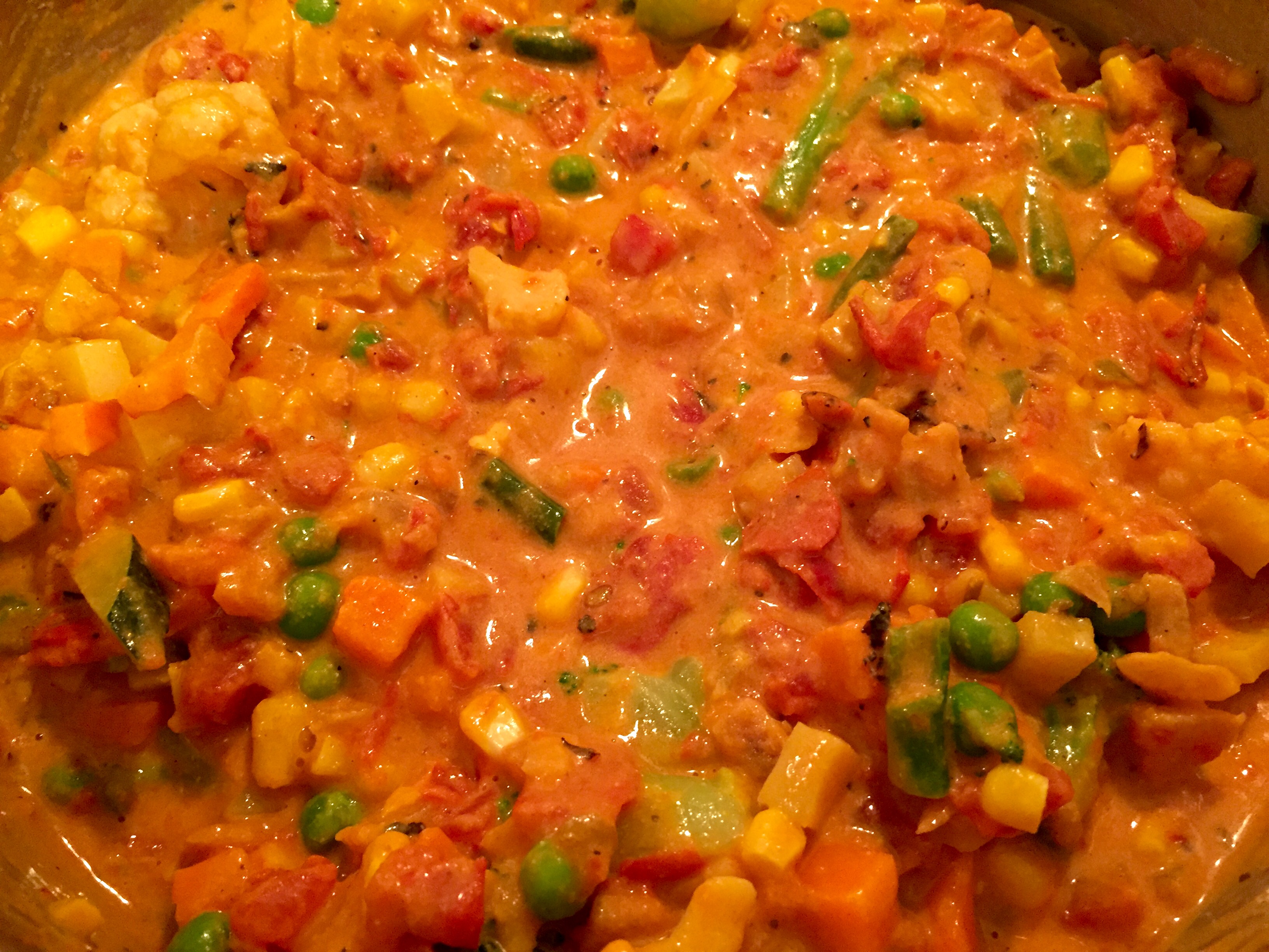 Nine vegetable curry for toddlers and kids