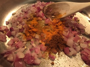 Spices for nine vegetable curry for toddlers