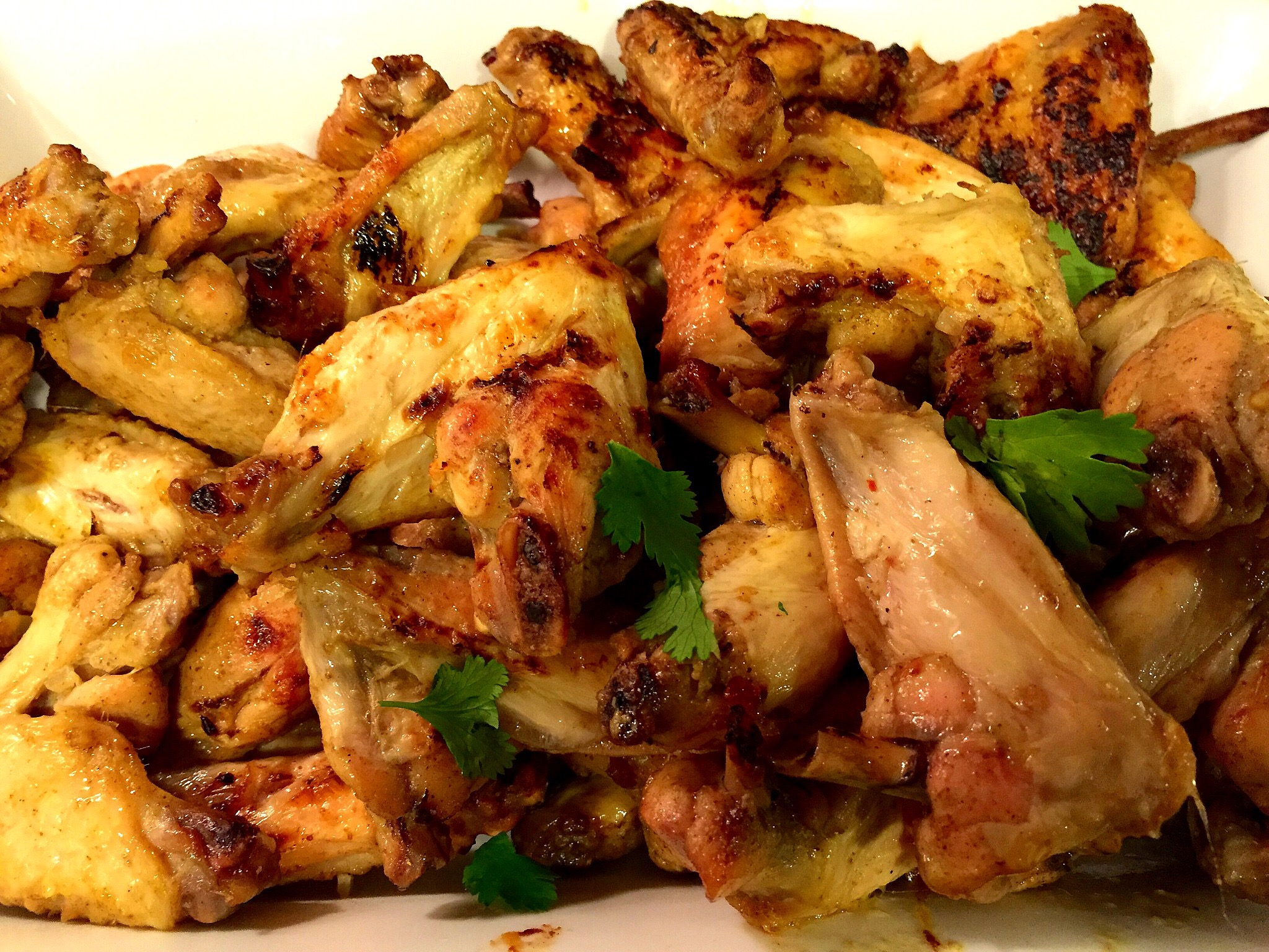 Curried Glatt Chicken Wings for Shabbat lunch