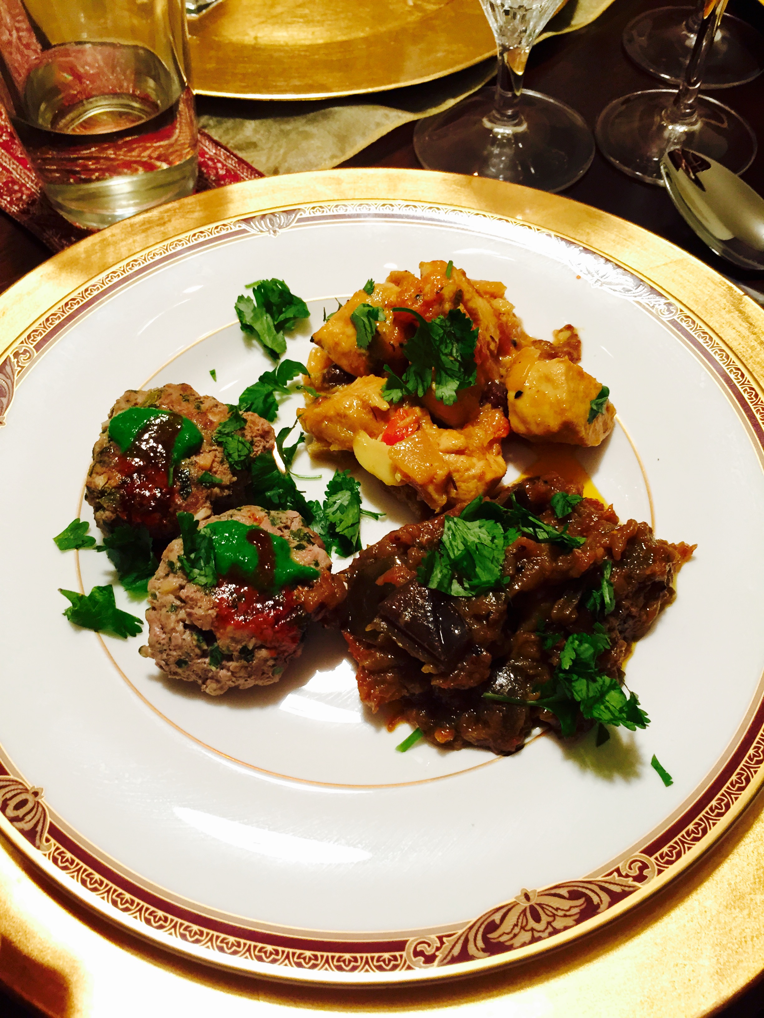 Elegant Indian dinner