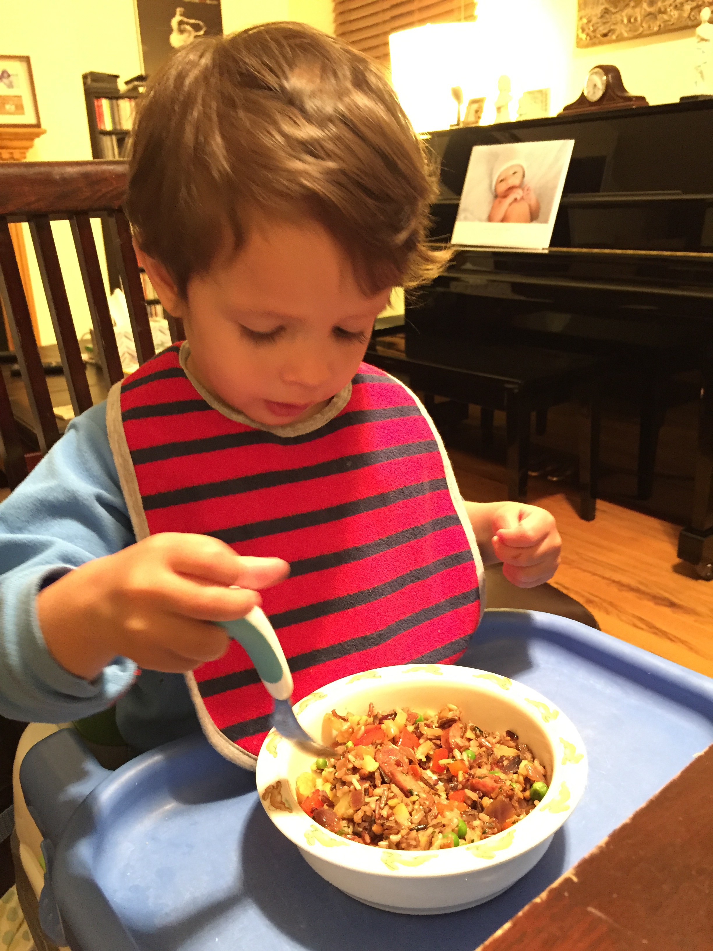 Liam's curried pork & vegetable fried rice