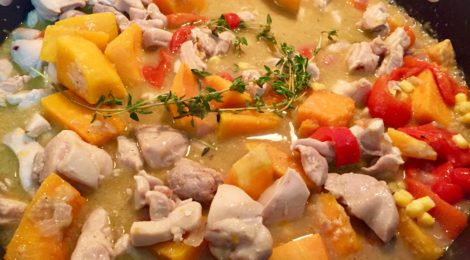 Make use of ground cumin in this hearty chicken & butternut squash corn chowder